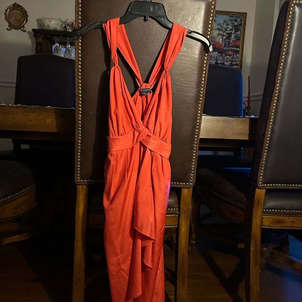 Chic Orange Sleeveless Dress Banana Republic Size 2
